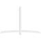 Ekena Millwork Bellingham Architectural Grade PVC Gable Bracket, 96"W x 64"H x 4"D x 4"F, 16/12 Pitch GBP096X64X0404BEL00 - alternate 2
